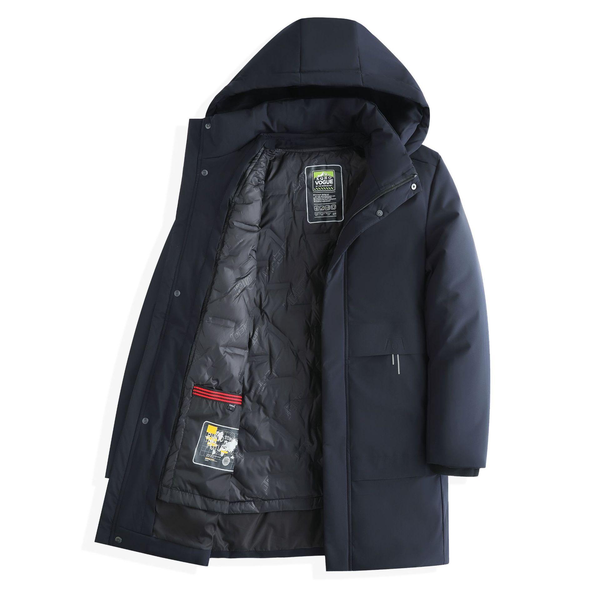 

Пуховик для мужчин Зимой Теплый Для мужчин среднего и пожилого возраста Зимняя одежда Съемная Внутренняя подкладка для делового пиджака Огнестойкий Для защиты от холода 5XL