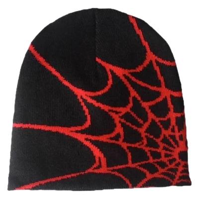 Knitted Hat Trendy Pullover Hat Spider Web Jacquard Unisex