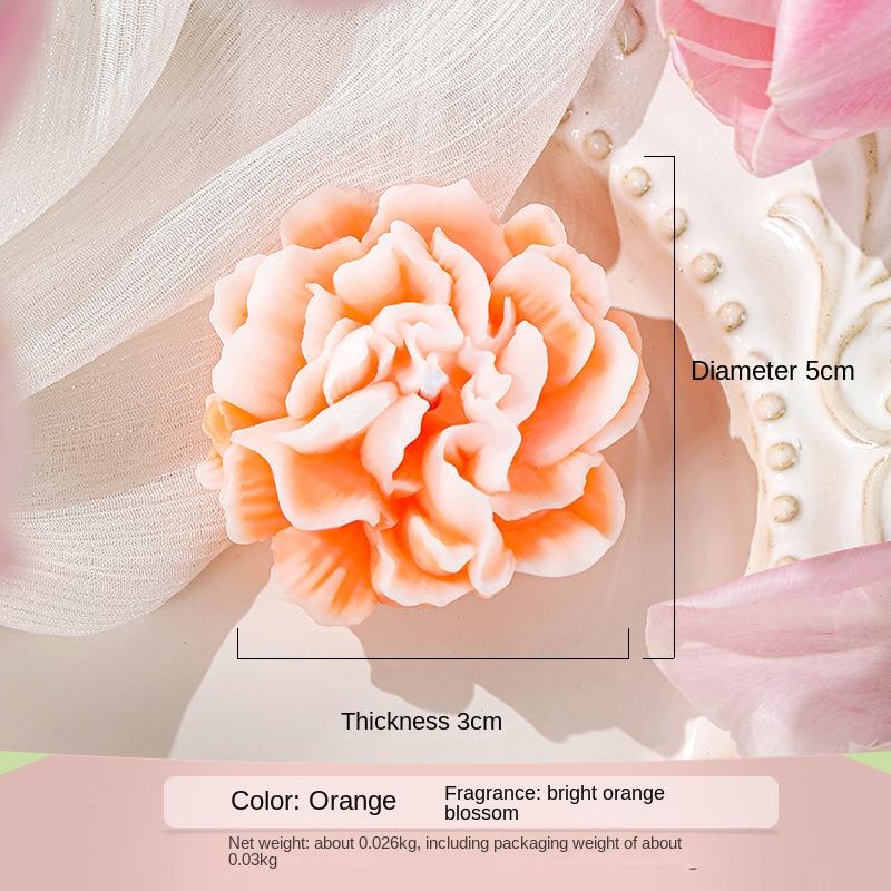 Mother's Day gift carnation flower-shaped handmade soybean scented candle Valentine's Day girl's companion gift flower candle