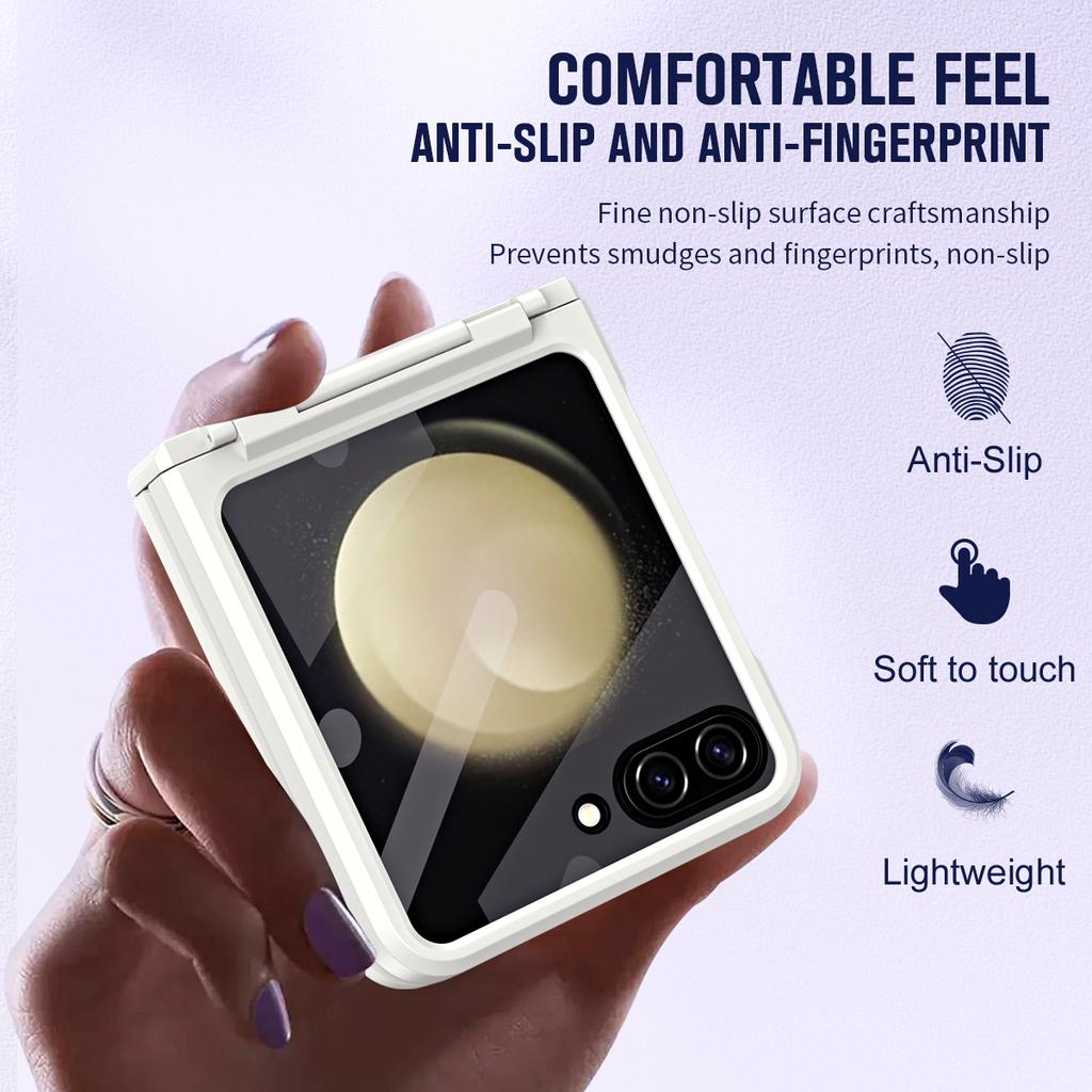 For Galaxy Z Flip5 Flip 5 Shockproof Hinge Glass Film Case for Samsung Galaxy Z Flip5 Zflip5 5G Non-Slip Protective Cover Capa