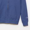 Champion Basic Long Sleeve Cotton USA Fleece Hoodie with Embroidered Zip Hooded Windsor Blue Women's Logo, Sweatshirt, (CW-Y108/CW-T109)