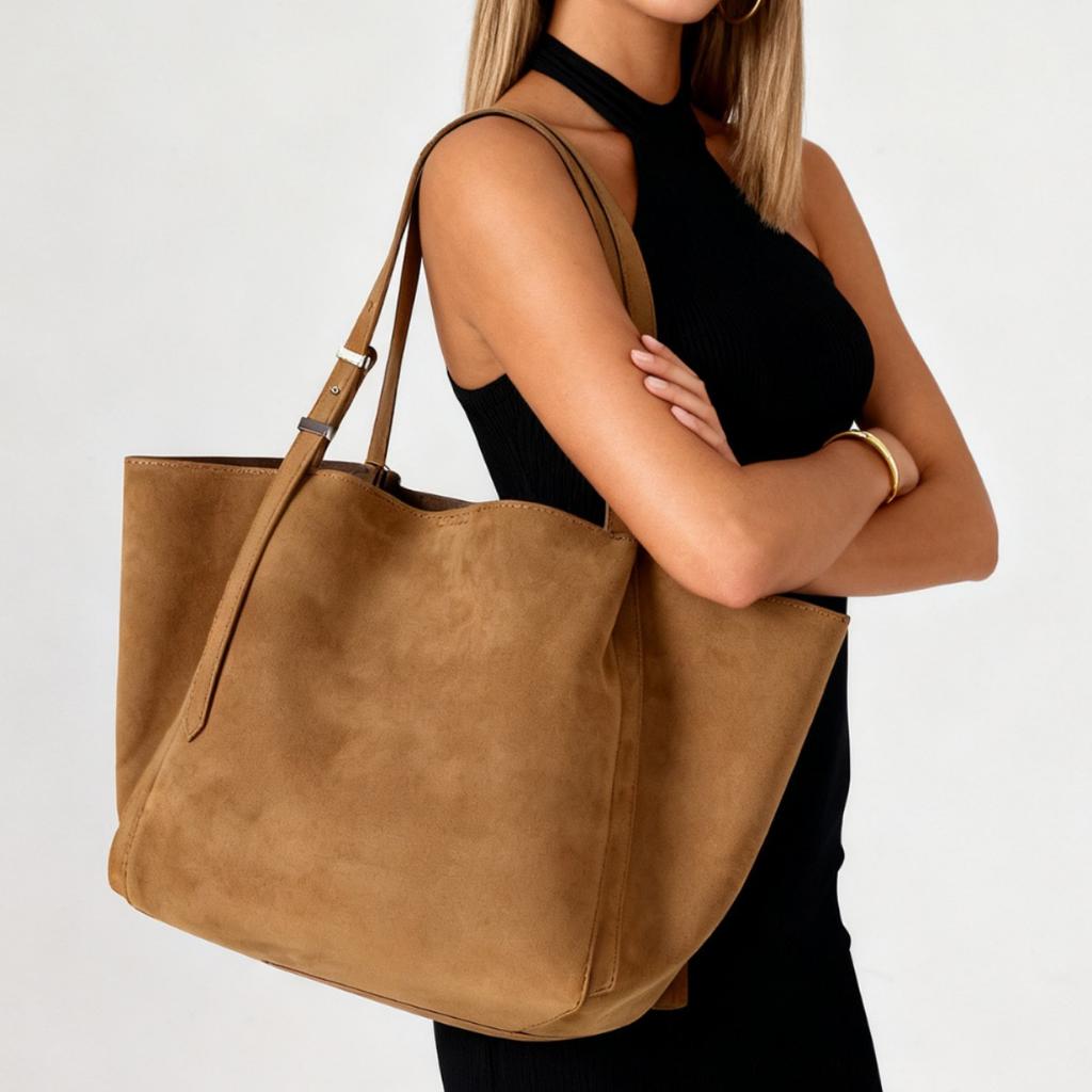 2025 New Autumn Large Capacity Vintage Tote Bag for Women Designer Luxury Sand Matte Shoulder Crossbody Bag Trendy Commute Bags