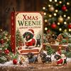 Holiday Countdown Box 2026 Christmas Dachshund Advent Calendar, 3D Collectible Ornament Set Halloween Calendar with 24 Mini Dog Figures, Gift for Kids