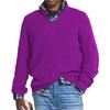Men’s Zip Stand Collar Casual Knit Sweater