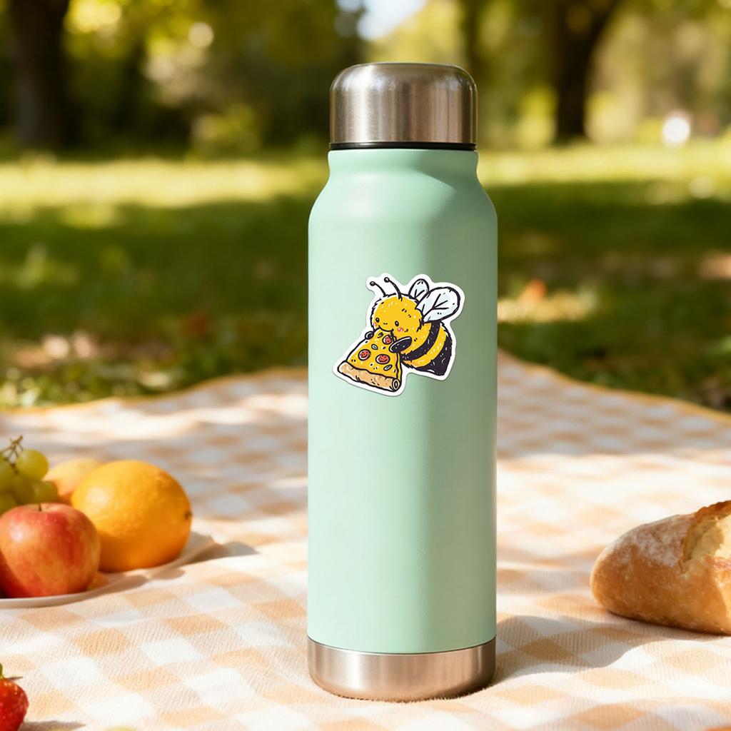 50pc Little Bee Stickers For Children's Journals, Cartoon Animals, And Cute Decorative Stickers For Suitcases