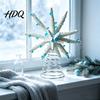 Coastal Holiday Tree Decorations Beach Starfish Christmas Topper 6 Inch Nautical Treetop Topper Ornament Ocean Style Decoration for Xmas Party Home