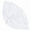 Outdoor Fly Fishing Landing Net Clear Rubber Replacement Mesh Bag(Mudium)
