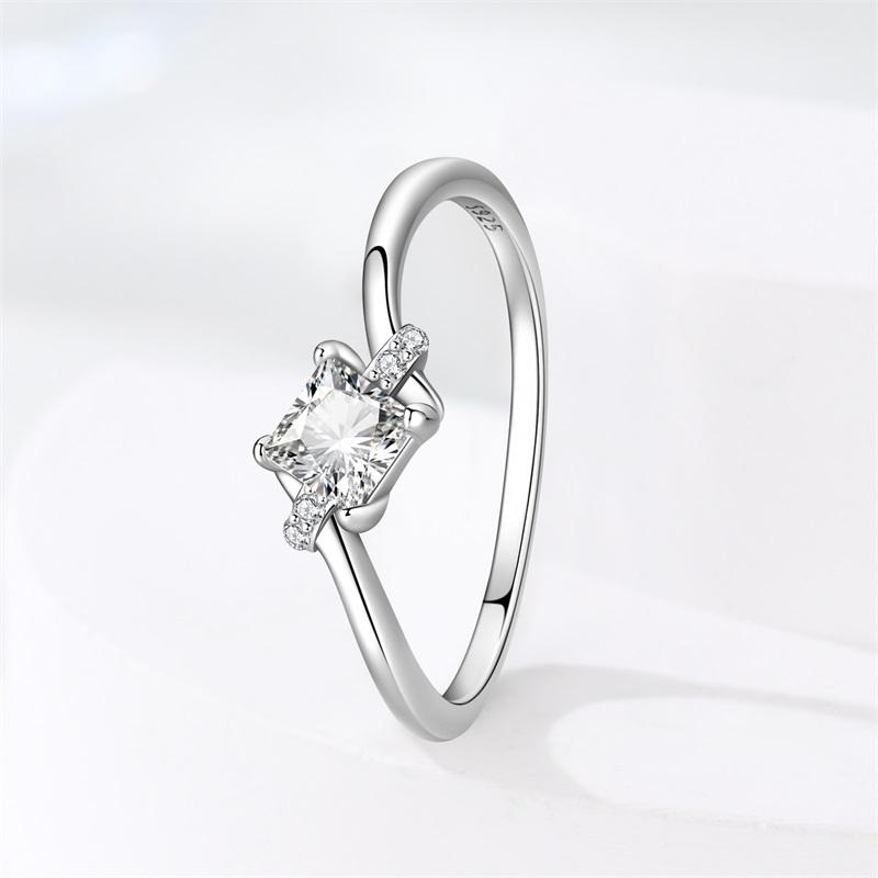 

copper Authentic White Zirconium Water Droplets Womens Anniversary Gift Engagement Rings for Women Mens Jewellery 7