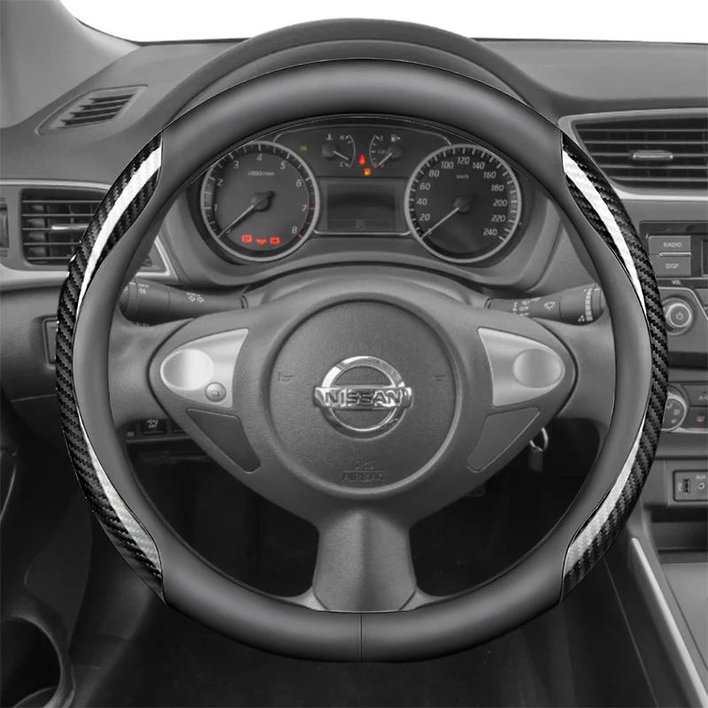 Leder Auto Lenkradabdeckung Für Nissan Qashqai J12 j11 X-Trail XTrail X Trail T33 Rogue 2015 -   2024 Zubehör