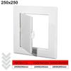 White Opening Flap Cover Plate Plastic Inspection Hole Mew Access Hatch Cover  Doors Wall Ceiling