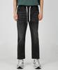 Jikeulib Elastic Waistband Stretch Straight Denim Pants