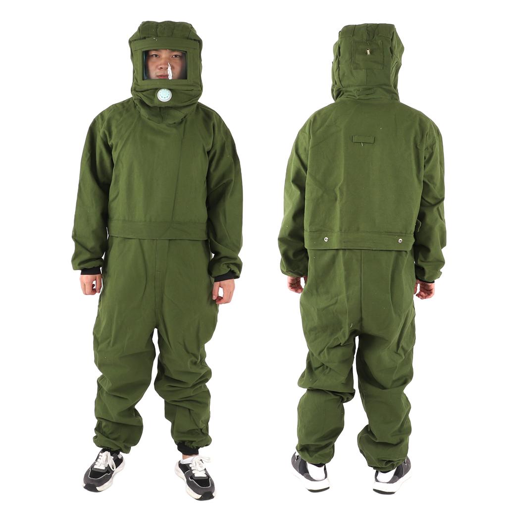 Sand Blasting Suit Protective Hood Prevent Dust Splash Work Protection for Cast Iron Shipbuilding