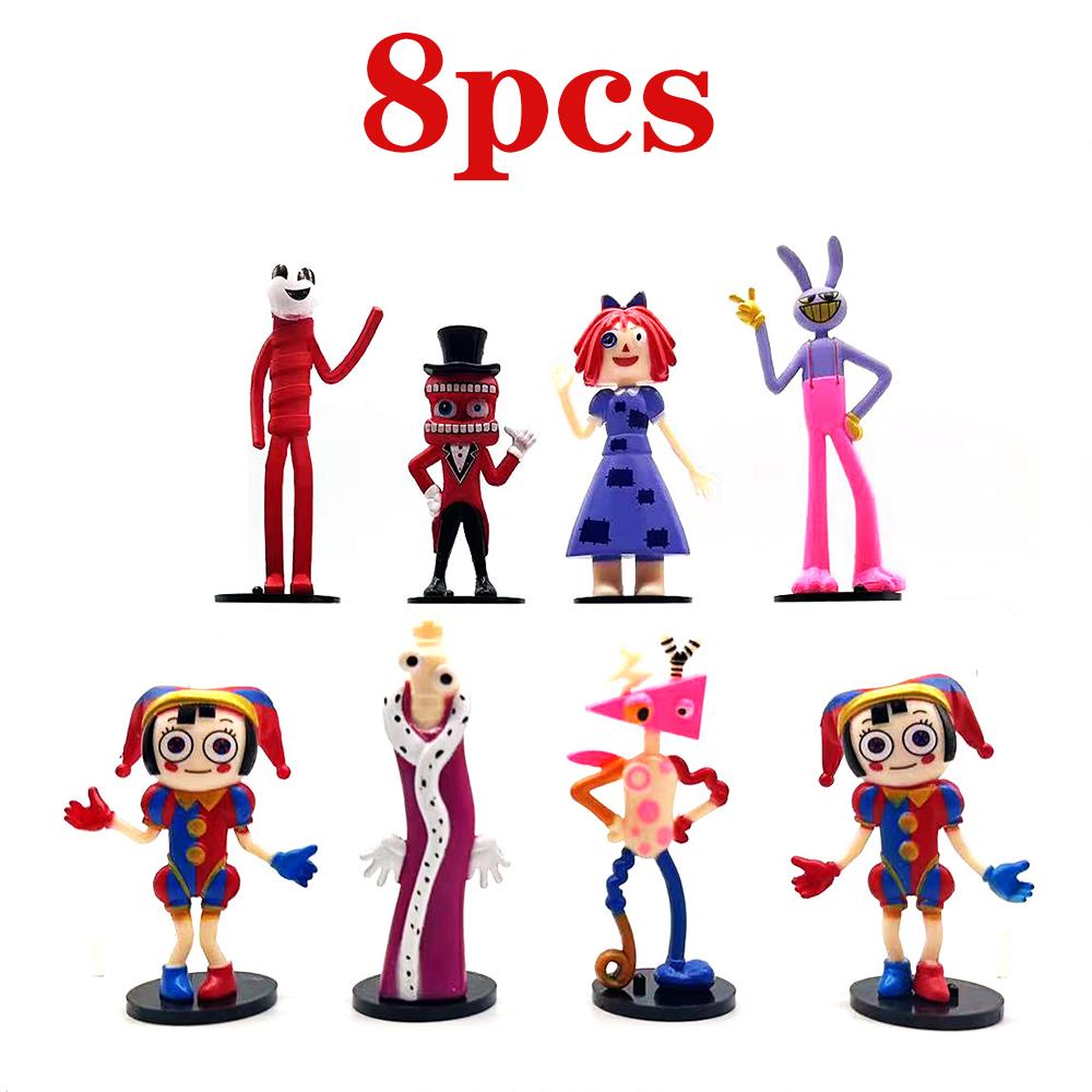 6-12Pcs Cartoon Characters Figura Model PVC The Amazing Digital Circus Anime Action & Toy Figures For Kids Birthday Gift