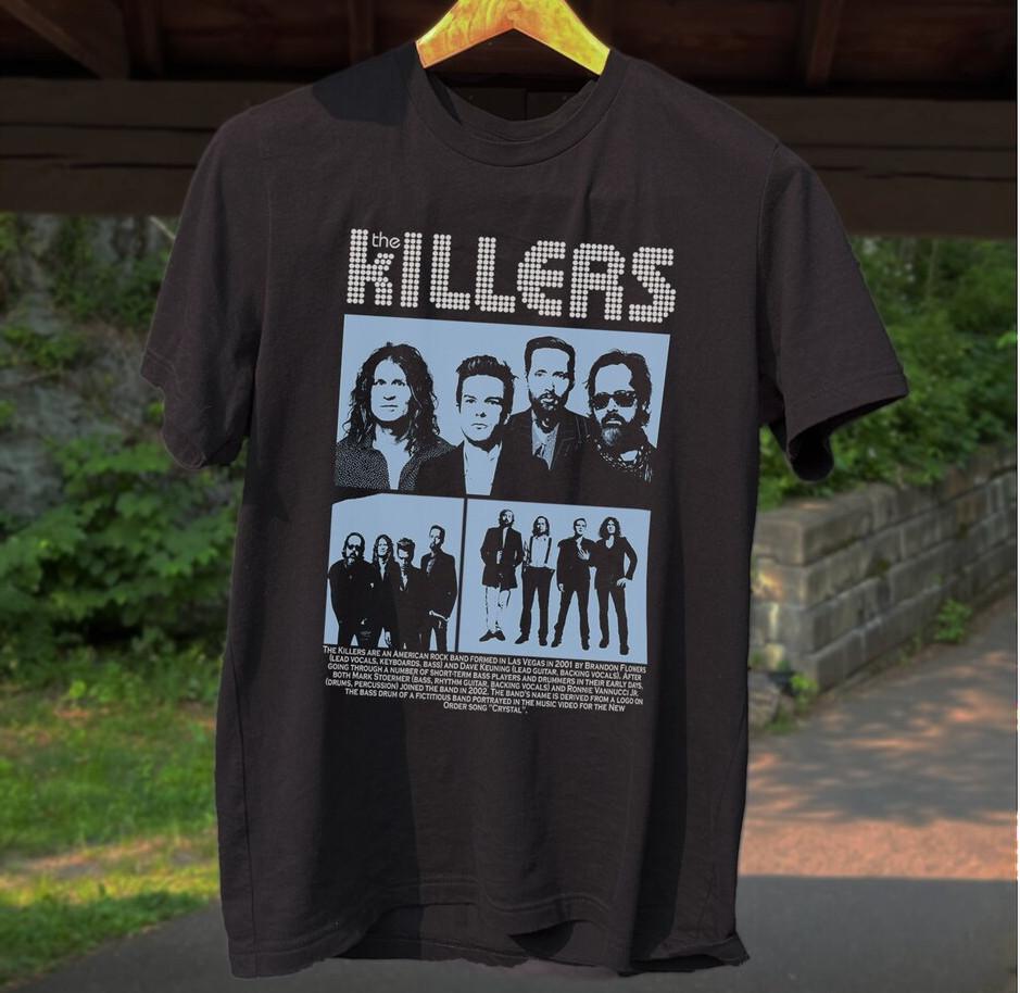 

The Killers Shirt black unisex All size Shirt Gift fans Unisex T-Shirt M