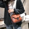 Small Square Bags For Women Fashi Solid Color Designer Crossbody Shoulder Bag Vintage PU Leather Handbags Female Bag