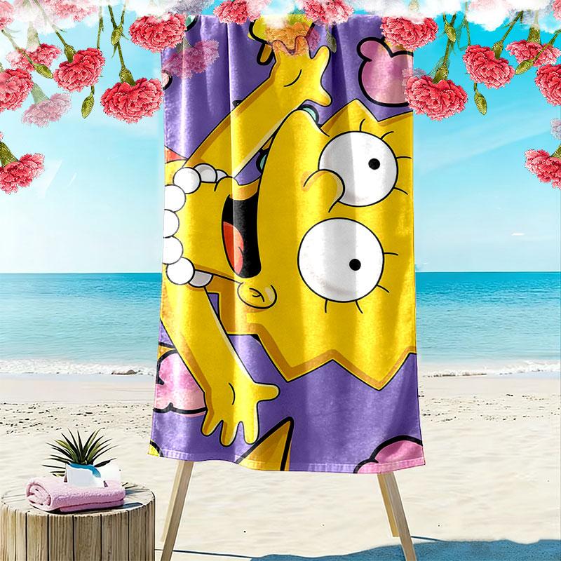 Lisa Print Beach Towel, Large Soft Quick Dry Towel for Beach Camping Swimming