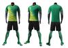 Summer Short Sleeve Jersey Set: Unisex Football Uniform for Kids & Adults, Plain Color Design