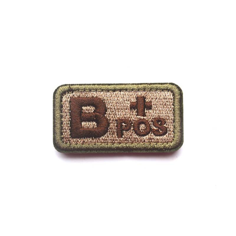 Badge Blood Type Velcro Embroidery Patch Clothing Backpack Accessory Decoration