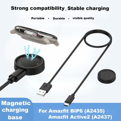 Oplaadbasis Voor Amazfit BIP 6 smartwatches Magnetische oplader Voor Huami Amazfit Active 2 adapter accessoires