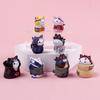 Small Size 8-piece Cat Figure Set Pvc Material 3cm Non-assembled Characters Collection