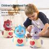 Children's Year of the Dragon Dinosaur Toy Car: Cute Press-and-Go Eggshell Design