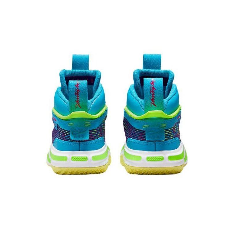 Air Jordan 36 "Luka" GS mid-top basketball shoes blue/green unisex DN6155-430