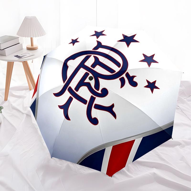 Rangers Football Club, Apertura e Chiusura Automatica Logo, Struttura a 8 Stecche Ombrello Portatile, Adatto per Uomini e Donne in Tutte le Stagioni Per