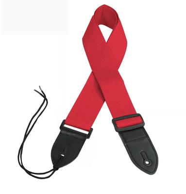 Heavy Duty 2 Piece Guitar Bass Strap [RocksoN] (Red)