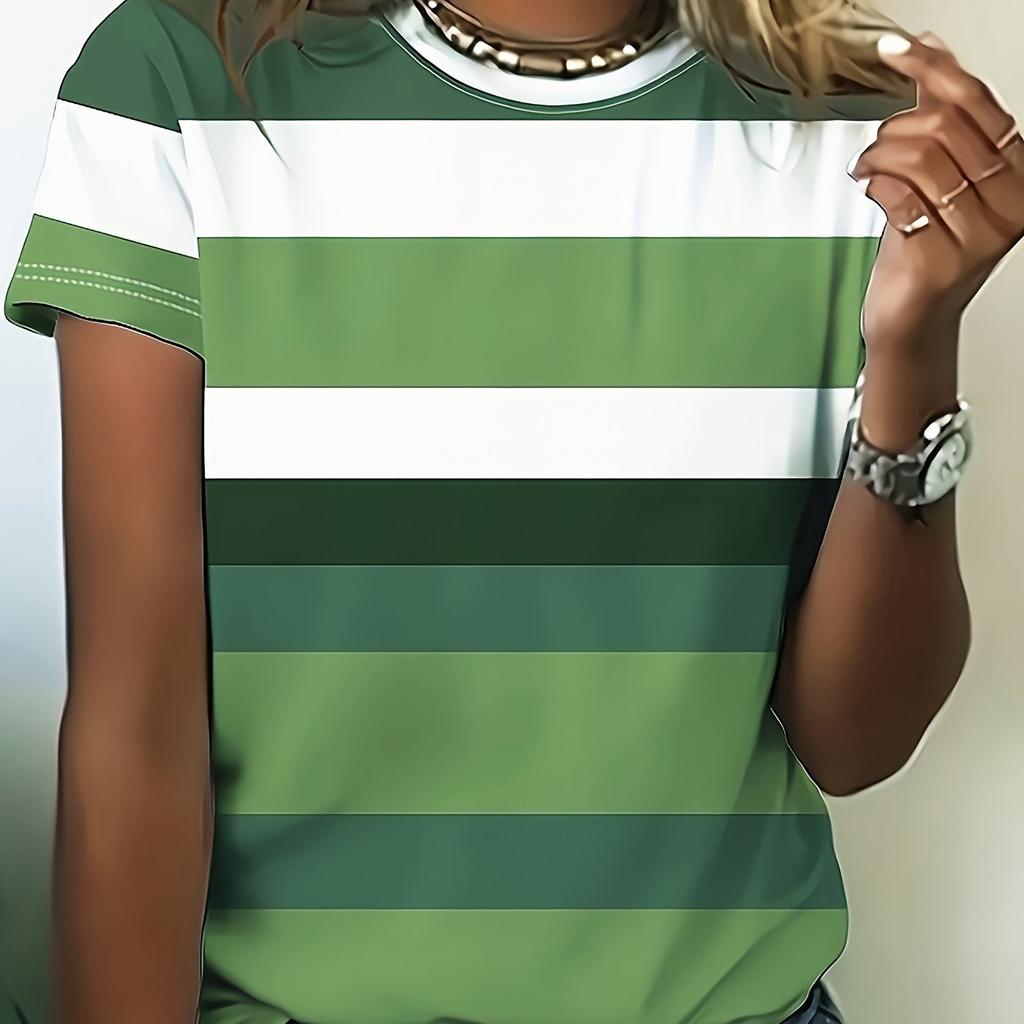 Women's Short-sleeved T-shirt, 3D Digital Printed Shirt, Fun Retro Style,