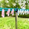 Clothes Drying Hook Support Rod Outdoor Washing Stainless Steel Support Rack Nylon Clothesline Suit Simple Garden Clotheslines