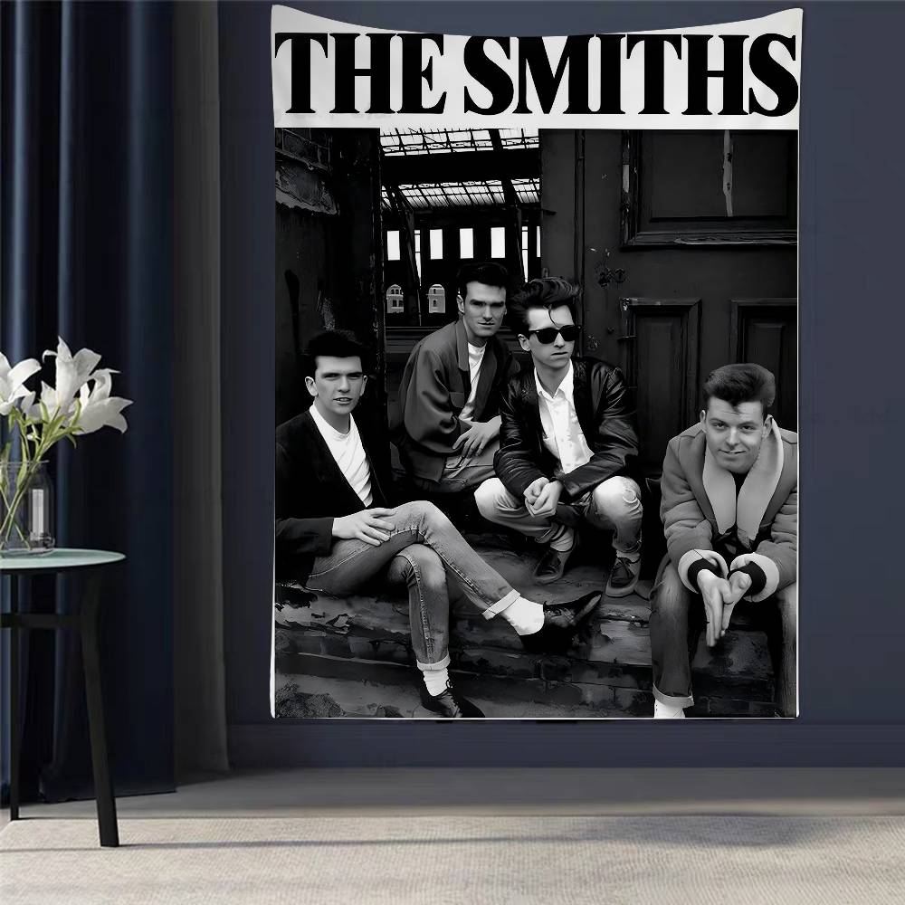 

British Rock Band The Smiths DIY Wall Tapestry Hanging Tarot Hippie Wall Rugs Dorm Home Decor 74x94cm(29x37in)