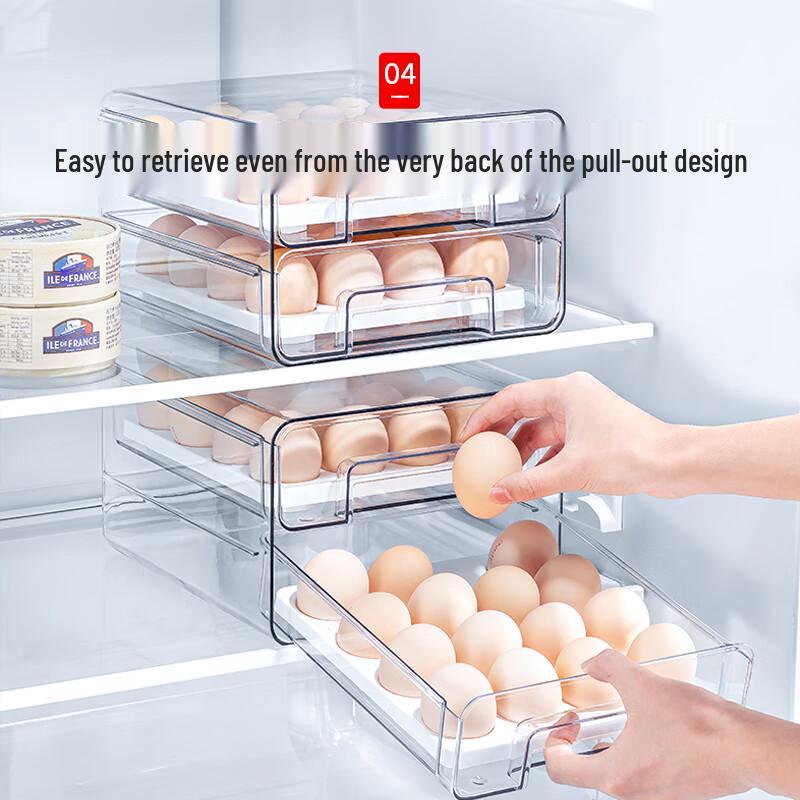 Japanese Double-Layer Refrigerator Egg Storage Box
