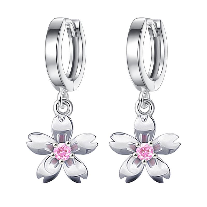 Zircon Hollow Star Stud Earrings for Women Classic Round Square Fashion Ear Cuffs