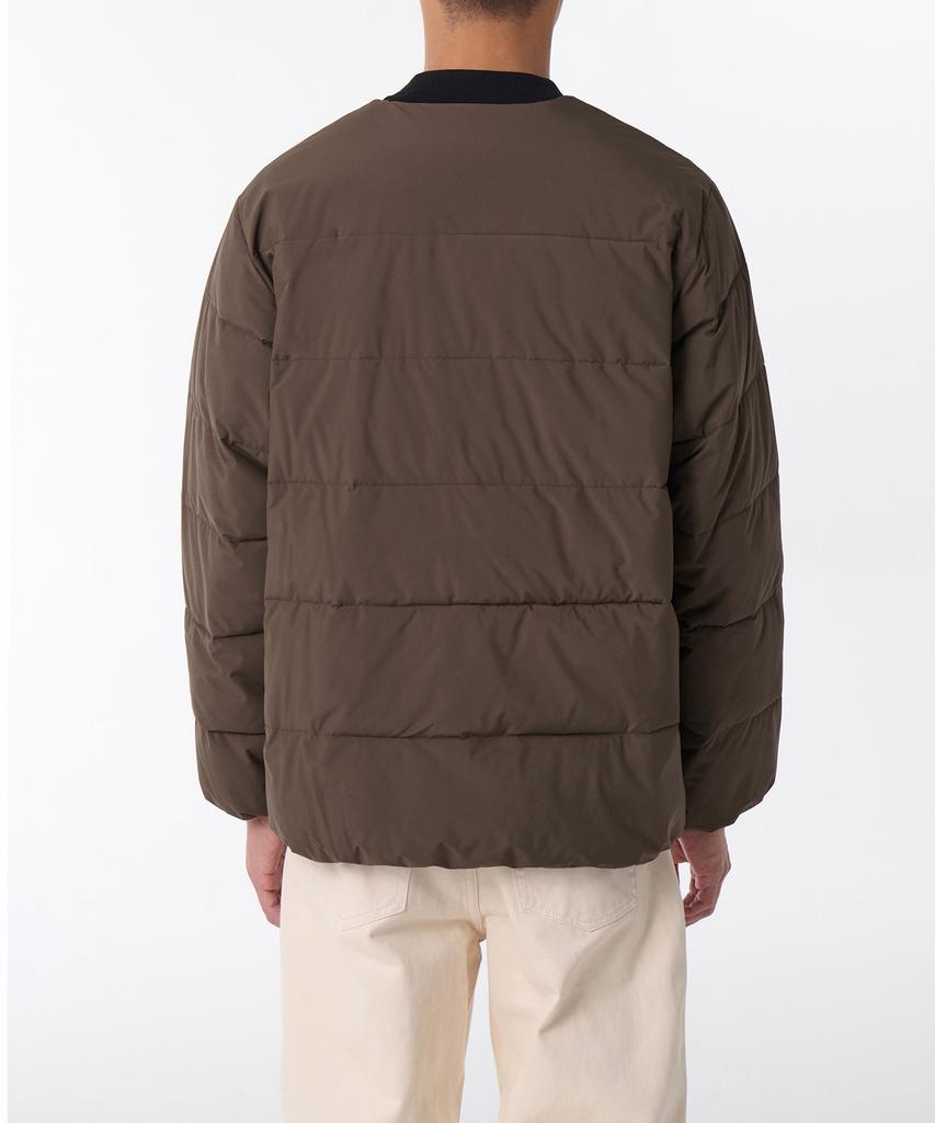 Musinsa Standard Daily Puffer Collarless Padded Jacket [Baroque Brown]