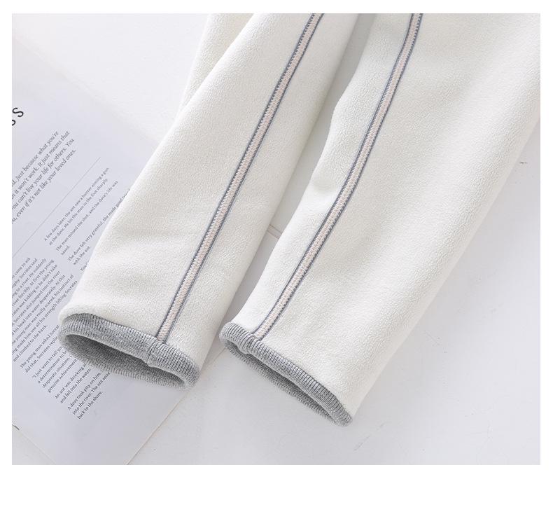 2025 Autumn/Winter Seamless Fleece-Lined Children's Leggings - Fashionable and Thickened for Girls