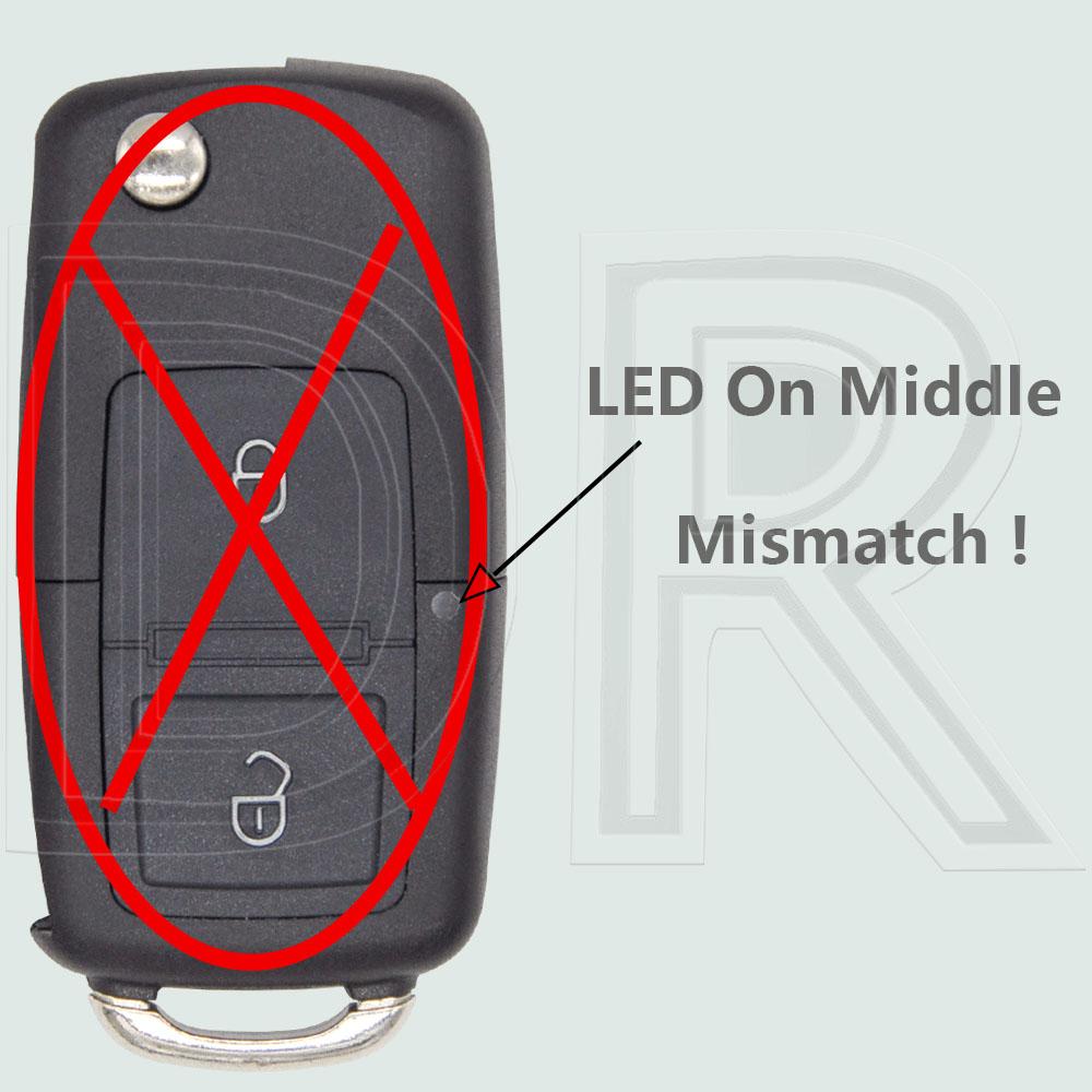 DR 202AD Modified Flip Car Remote Key Shell Case For VW Volkswagen Passat Golf Mk6 Polo Caddy Tiguan Beetle Skoda Octavia Seat