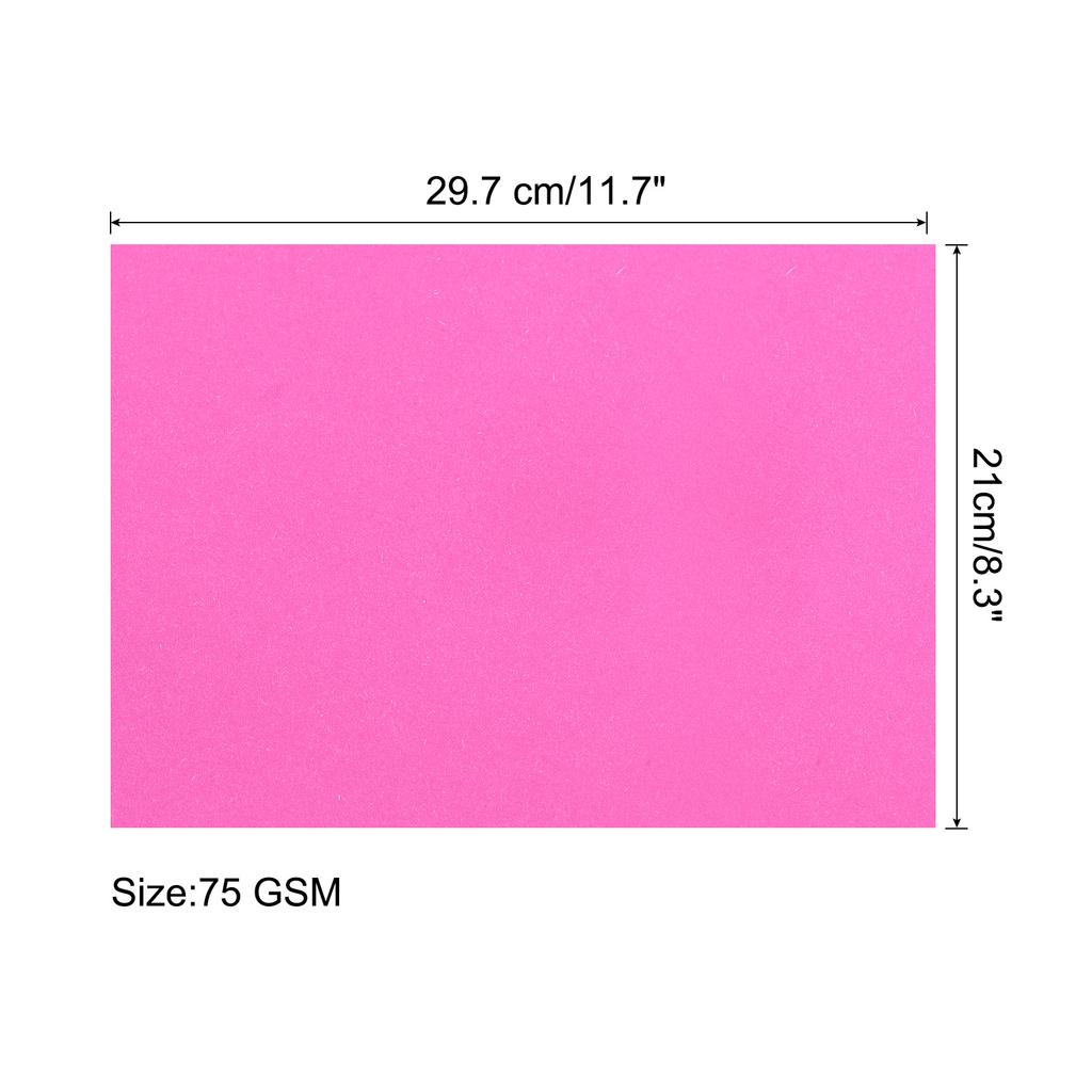 50 Sheets Colorful DIY Kids Handmade Origami Colored Copy Paper Printer Paper for Office Printing 8.5x11" 75gsm Fluorescent