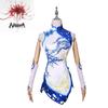 Exquisite Polyester Game Cosplay Costume For Women Elegant Floral Design