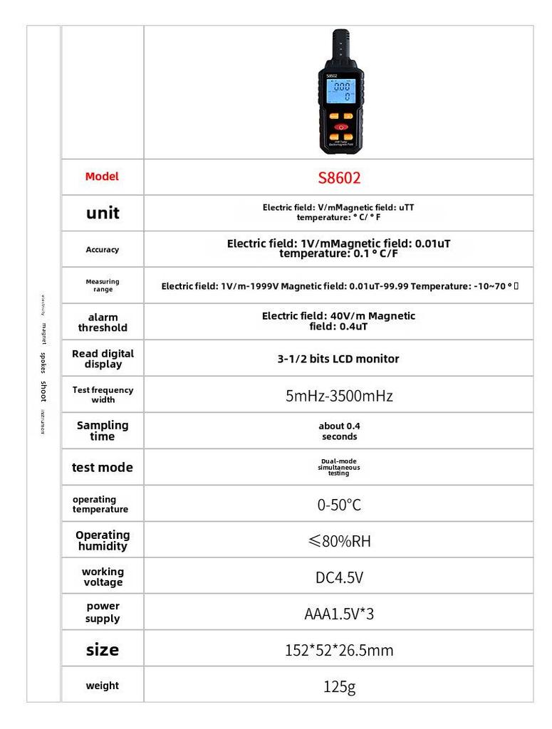 Household Electromagnetic Wave Radiation Detector for High Voltage Lines and Pregnant Women