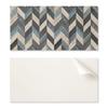 Decorative Self-Adhesive Vinyl Wall Panel 120x60 Cm Zigzag Pattern with Wood
