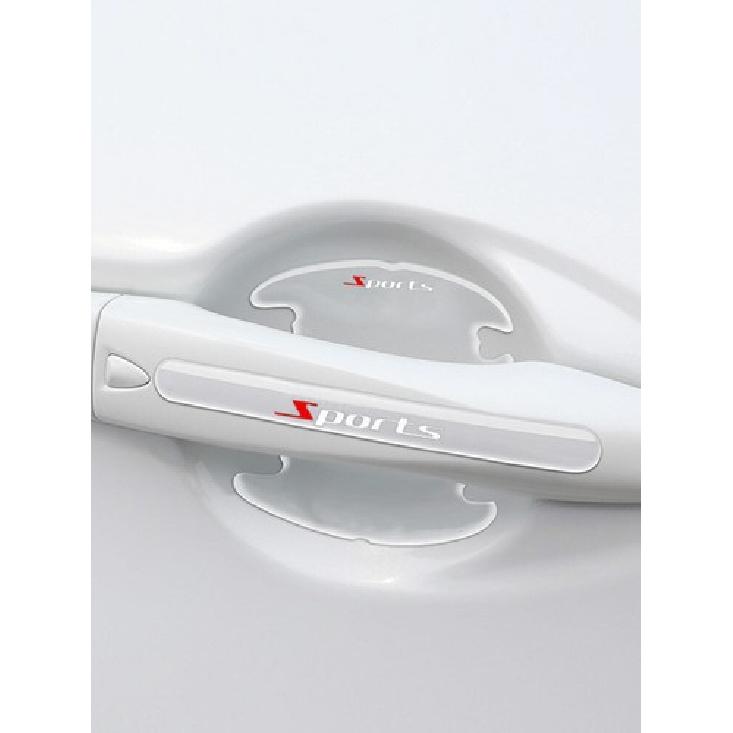 8Pcs Car Door Handle Bowl Anti-Scratch Cover Guard Protector Stickers Clear