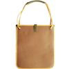 2025 Color Block Tote - Large Capacity, Lightweight Kraft Paper Shoulder Bag for Spring/Summer, Women's Casual Commute