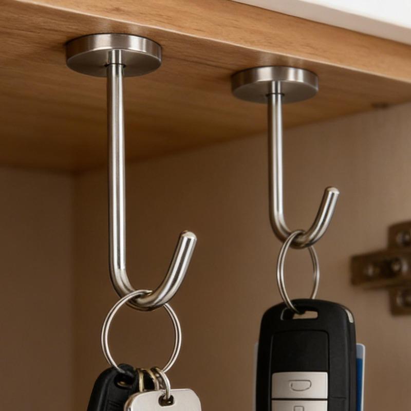 8/1pcs Stainless Steel Heavy Duty Hook Rustproof Wall Ceiling Hooks for Bathroom Kitchen Towel Coat Bucket Hanging Hangers Tools