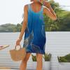 Women's Summer Sleevelesss Scoop Neck Sun Dress Tank Beach Dress