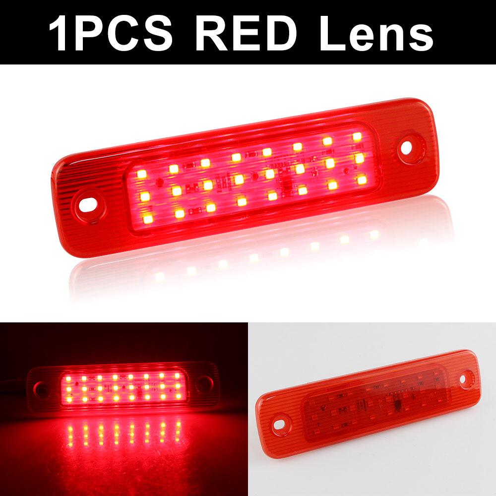 

1pc RED Black Smoked Lens LED Third High Level Brake Stop Light For Ford Transit MK7 2006 2007 2008 2009 2010 2011 2012-2014 1pc RED Lens