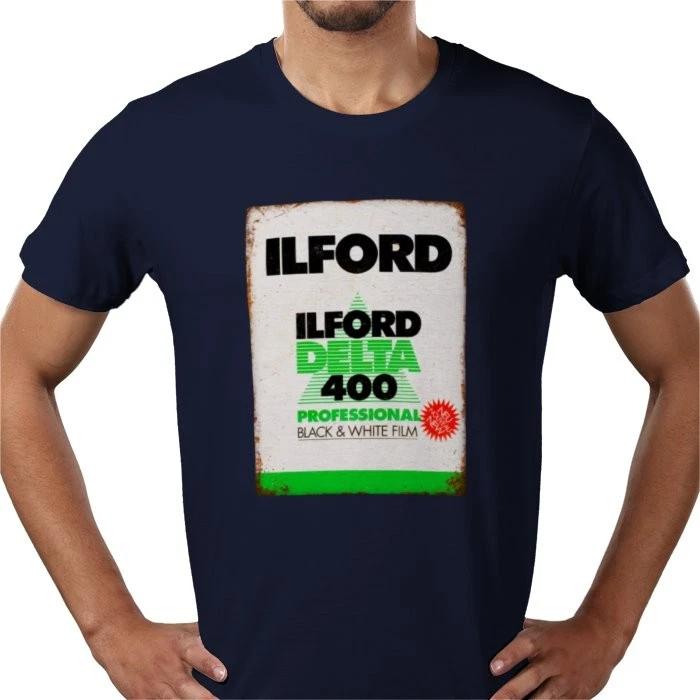 

Ilford delta 400 film Vintage SLR camera 100% cotton tee T shirt UK - all sizes 3XL