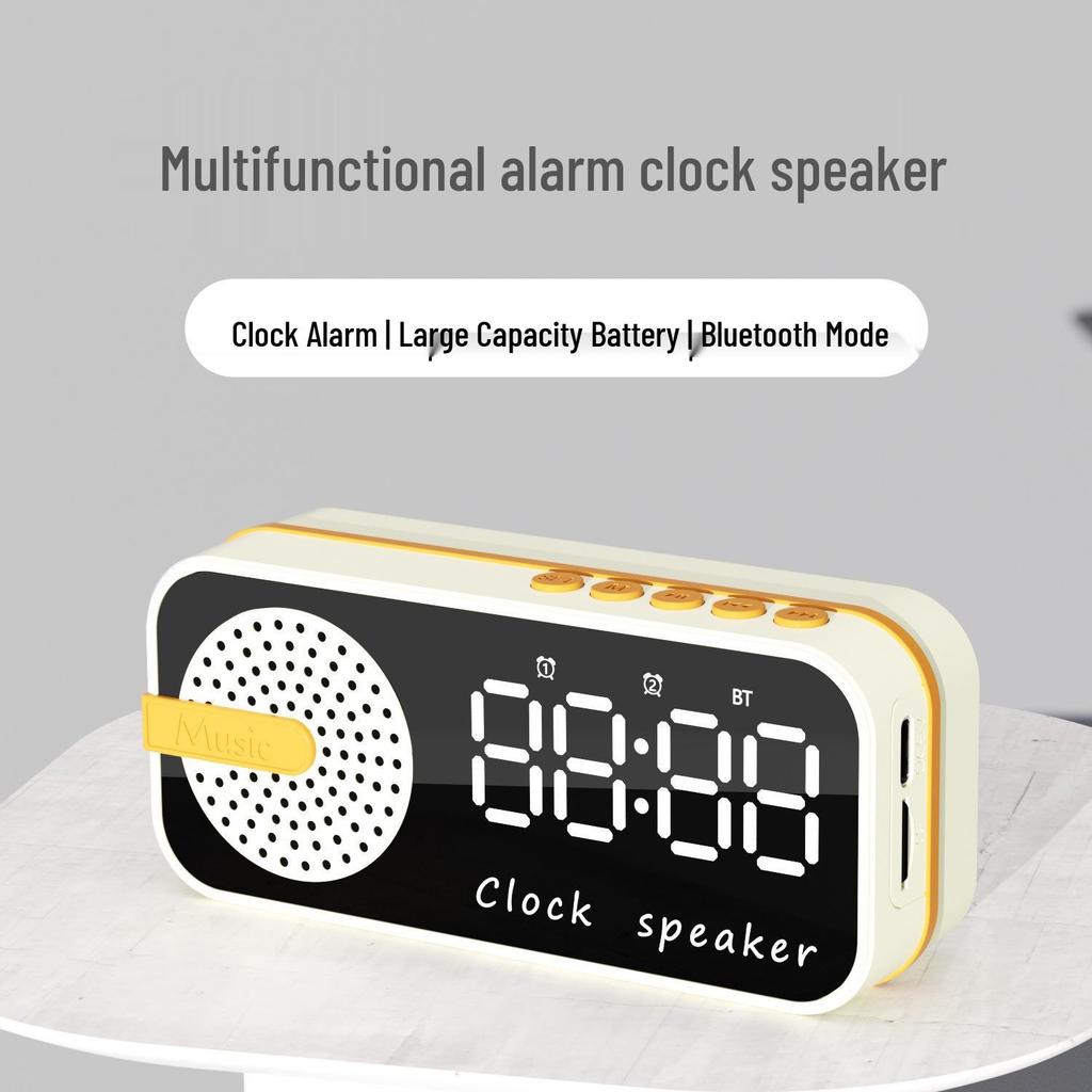 Bluetooth Clock Speaker Z7: Smart Desktop Alarm with Deep Bass.