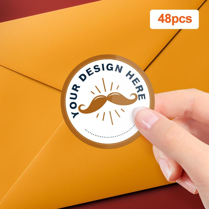 

Customizable Decals Personalized Design - Reusable Stickers for Laptops, Water Bottles & Gift Wrapping | Quick-Dry Adhesive 4x4CM