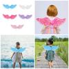 Kinderen Glitters Feeënvleugel Engelenvleugel voor Kleine Meisjes, Verkleden Doen Alsof Accessoires Halloween Cosplay Kostuums Cadeaus