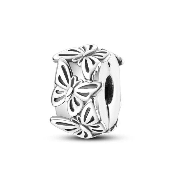 925 Sterling Silver Shell Pearl Starfish Pendant  Charm Bead Fits OriginalNew Bracelet Necklace Women DIY Fine Jewelry